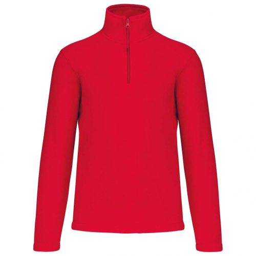 Kariban KA912 Enzo cipzáras nyakú mikropolár dzseki - Red