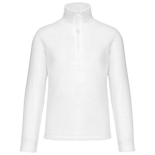 Kariban KA912 Enzo cipzáras nyakú mikropolár dzseki - White