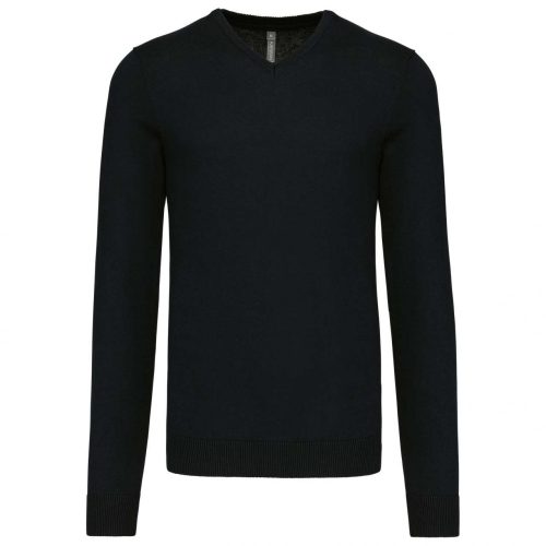 Kariban KA965 férfi v-nyakú pulóver - Black