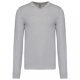 Kariban KA965 férfi v-nyakú pulóver - Grey Melange