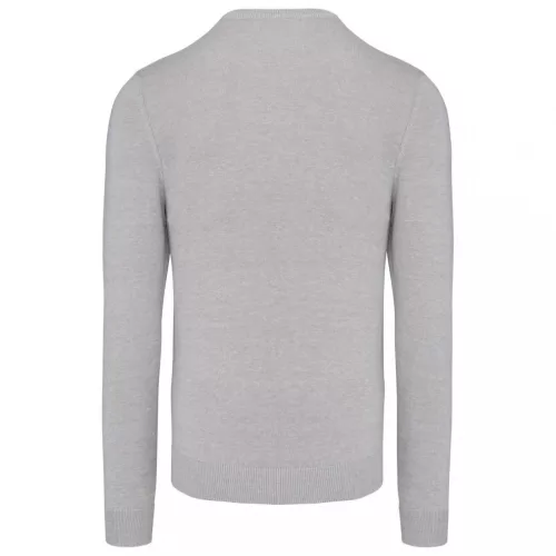Kariban KA965 férfi v-nyakú pulóver - Grey Melange