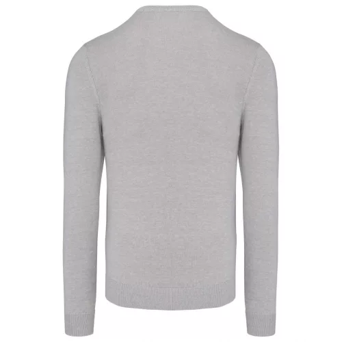Kariban KA965 férfi v-nyakú pulóver - Grey Melange