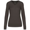 Kariban KA966 női v-nyakú pulóver - Dark Grey