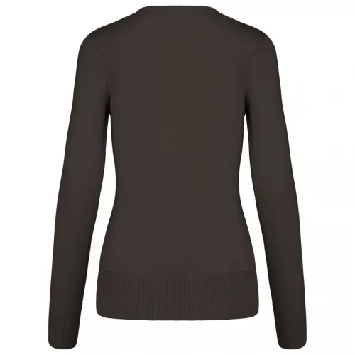 Kariban KA966 női v-nyakú pulóver - Dark Grey