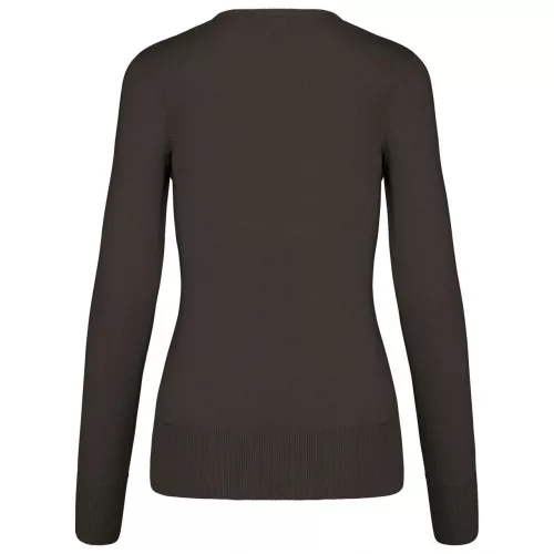 Kariban KA966 női v-nyakú pulóver - Dark Grey