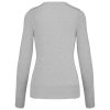 Kariban KA966 női v-nyakú pulóver - Grey Melange