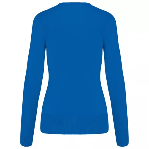 Kariban KA966 női v-nyakú pulóver - Light Royal Blue