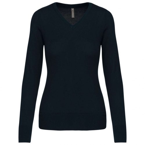 Kariban KA966 női v-nyakú pulóver - Navy