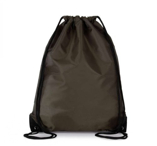 Kimood KI0104 uniszex zsinóros hátizsák - Dark Khaki