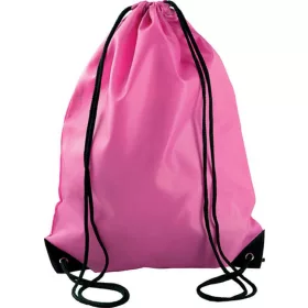   Kimood KI0104 uniszex zsinóros hátizsák - Fluorescent Fuchsia