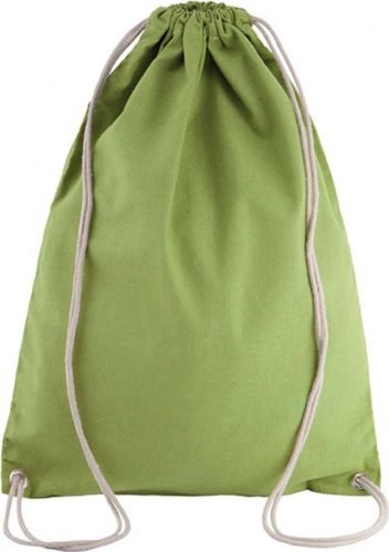 Kimood KI0125 uniszex pamut zsinóros hátizsák - Burnt Lime