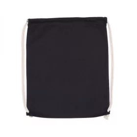 Kimood KI0139 Organic pamut zsinóros hátizsák - Black