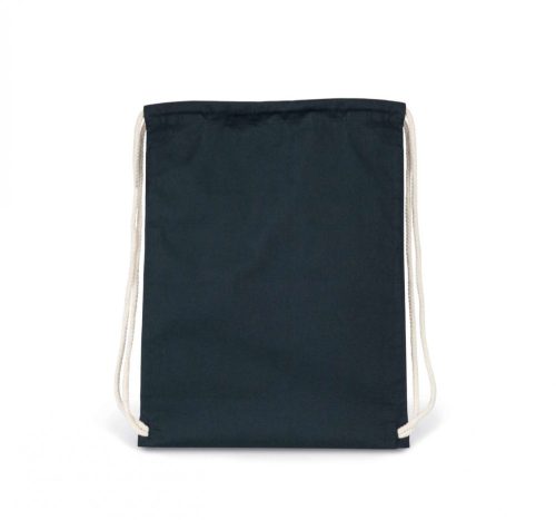 Kimood KI0139 Organic pamut zsinóros hátizsák - Navy Blue