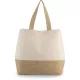 Kimood KI0235 CANVAS & JUTE HOLD-ALL SHOPPER BAG U