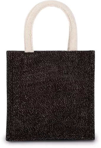 Kimood KI0272 JUTE CANVAS TOTE - SMALL U