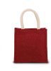 Kimood KI0272 JUTE CANVAS TOTE - SMALL U