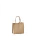 Kimood KI0272 JUTE CANVAS TOTE - SMALL U