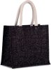 Kimood KI0273 JUTE CANVAS TOTE - MEDIUM U