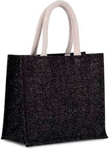 Kimood KI0273 JUTE CANVAS TOTE - MEDIUM U