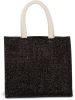 Kimood KI0273 JUTE CANVAS TOTE - MEDIUM U
