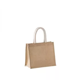 Kimood KI0273 JUTE CANVAS TOTE - MEDIUM U