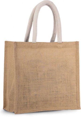 Kimood KI0273 JUTE CANVAS TOTE - MEDIUM U