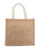Kimood KI0273 JUTE CANVAS TOTE - MEDIUM U
