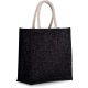 Kimood KI0274 JUTE CANVAS TOTE - LARGE U