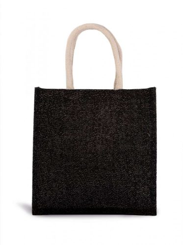 Kimood KI0274 JUTE CANVAS TOTE - LARGE U
