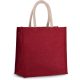Kimood KI0274 JUTE CANVAS TOTE - LARGE U
