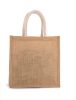 Kimood KI0274 JUTE CANVAS TOTE - LARGE U