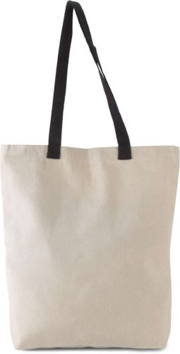 Kimood KI0277 FLAT CANVAS SHOPPER WITH CONTRAST HANDLE U