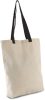 Kimood KI0277 FLAT CANVAS SHOPPER WITH CONTRAST HANDLE U
