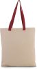 Kimood KI0277 FLAT CANVAS SHOPPER WITH CONTRAST HANDLE U