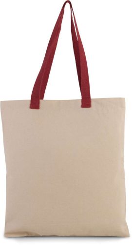 Kimood KI0277 FLAT CANVAS SHOPPER WITH CONTRAST HANDLE U