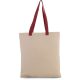 Kimood KI0277 FLAT CANVAS SHOPPER WITH CONTRAST HANDLE U