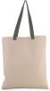 Kimood KI0277 FLAT CANVAS SHOPPER WITH CONTRAST HANDLE U