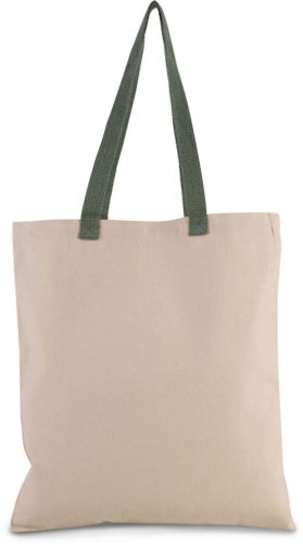 Kimood KI0277 FLAT CANVAS SHOPPER WITH CONTRAST HANDLE U