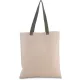 Kimood KI0277 FLAT CANVAS SHOPPER WITH CONTRAST HANDLE U