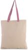 Kimood KI0277 FLAT CANVAS SHOPPER WITH CONTRAST HANDLE U