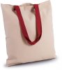 Kimood KI0277 FLAT CANVAS SHOPPER WITH CONTRAST HANDLE U