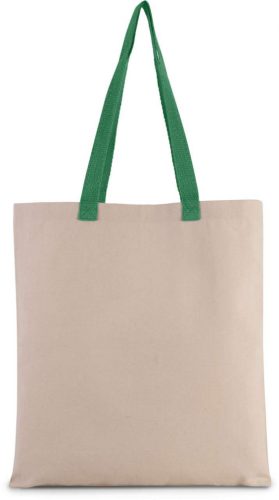 Kimood KI0277 FLAT CANVAS SHOPPER WITH CONTRAST HANDLE U