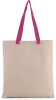 Kimood KI0277 FLAT CANVAS SHOPPER WITH CONTRAST HANDLE U