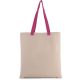 Kimood KI0277 FLAT CANVAS SHOPPER WITH CONTRAST HANDLE U