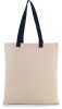 Kimood KI0277 FLAT CANVAS SHOPPER WITH CONTRAST HANDLE U