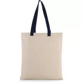 Kimood KI0277 FLAT CANVAS SHOPPER WITH CONTRAST HANDLE U