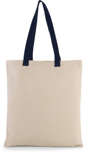 Kimood KI0277 FLAT CANVAS SHOPPER WITH CONTRAST HANDLE U