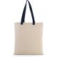 Kimood KI0277 FLAT CANVAS SHOPPER WITH CONTRAST HANDLE U