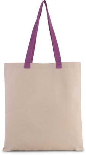Kimood KI0277 FLAT CANVAS SHOPPER WITH CONTRAST HANDLE U