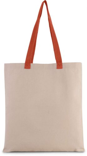 Kimood KI0277 FLAT CANVAS SHOPPER WITH CONTRAST HANDLE U